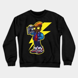 BEAR HIP HOP TIME Crewneck Sweatshirt